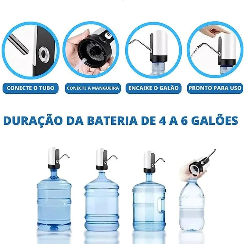 Bebedouro Eletrônico / Filtro Automático para Galão - 5 L / 10 L / 20 L