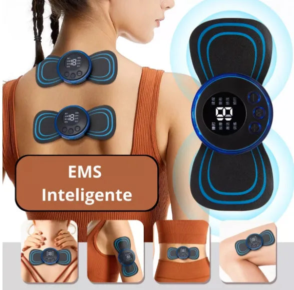 Mini massageador elétrico portátil EMS de estimulação de pescoço para alívio da dor muscular cervical