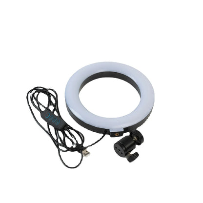 Ring Light com tripé 16cm - Iluminador de mesa / Iluminação para vídeos / Maquiagem / Fotos profissionais