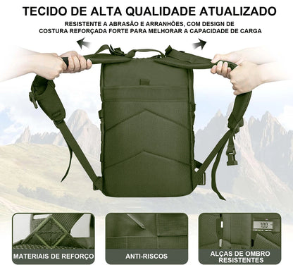 Mochila tática militar Assalto reforçada à prova d'água