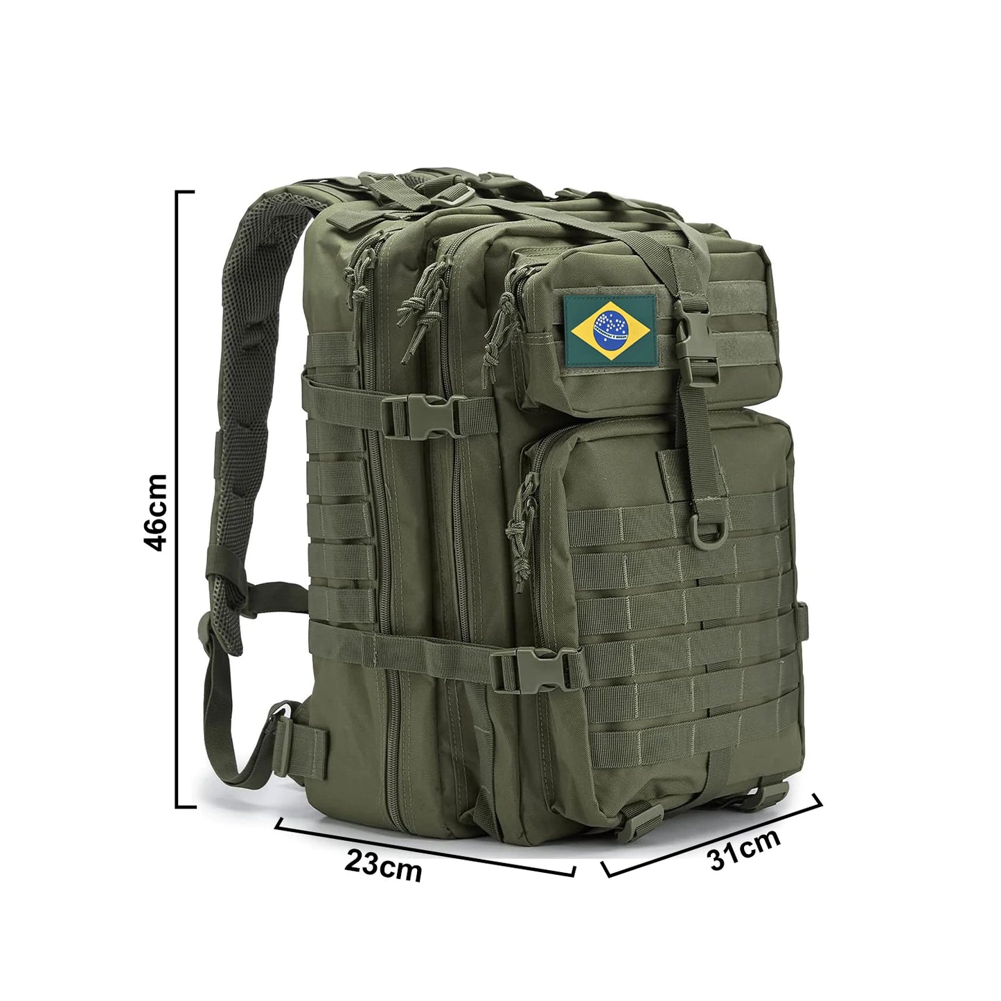 Mochila tática militar Assalto reforçada à prova d'água